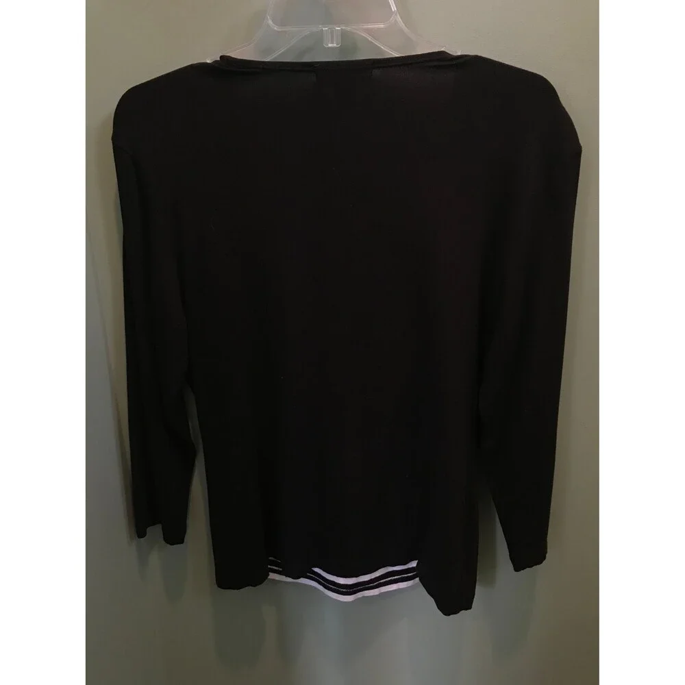 Dress Barn top with cardigan -size L